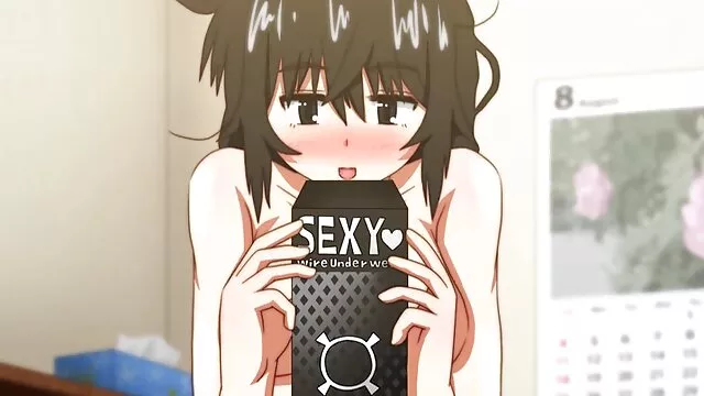 组之间的两个，一个女性，一个白色的公鸡 狗性的女孩